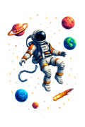 Retro Astronaut Pixel Art